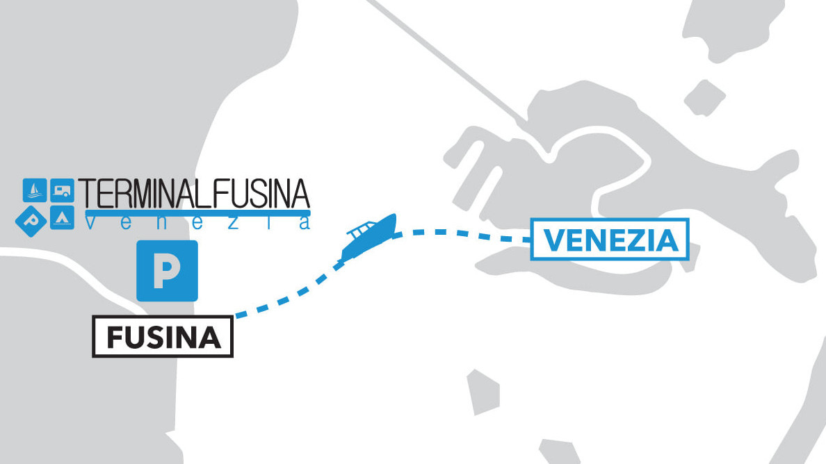 boat ride from the car parking to Venice