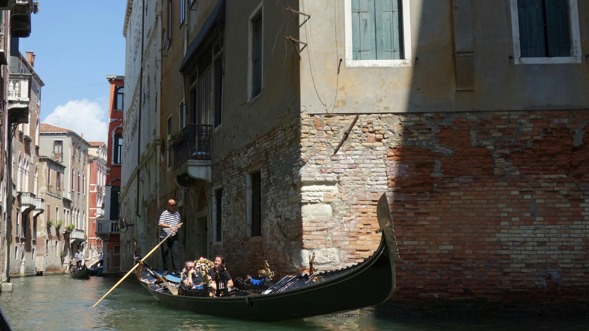 gondola in the canals of Venice