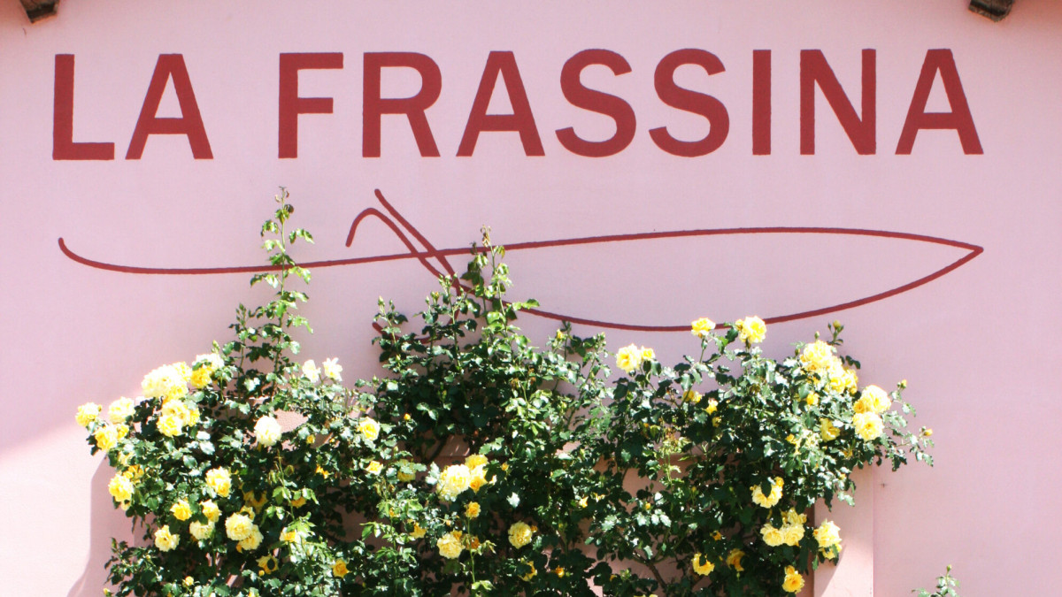 La Frassina winery brand sign in Caorle, Venice; a top-rated local destination for wine tasting and vineyard tours