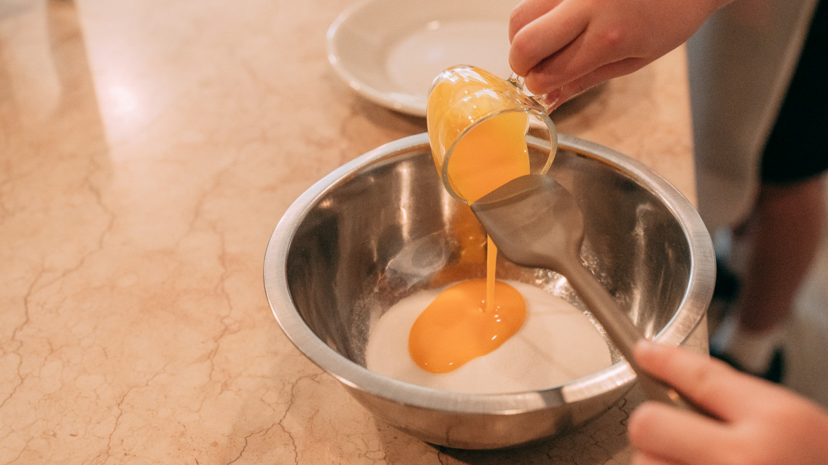 Gelato making in the cooking class