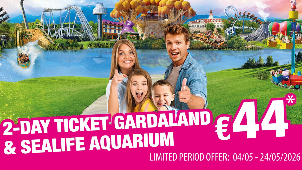 Gardaland 2 Days + Sealife Ticket - Special from 04 to 24 May 2026