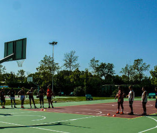 Volleyball and Basketball Fields